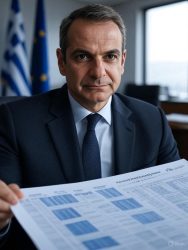 Prime Minister holding Stats