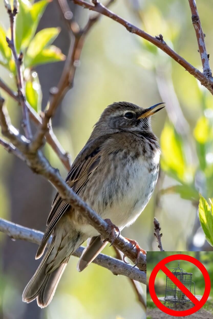Σταματάμε την παράνομη παγίδευση και πώληση αηδονιών στην Αχαΐα