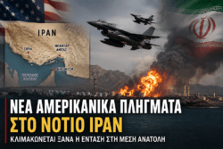 Νέα αμερικανικά πλήγματα στο νότιο Ιράν – Κλιμακώνεται ξανά η ένταση στη Μέση Ανατολή
